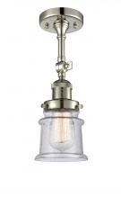 Innovations Lighting 201F-PN-G184S - Canton - 1 Light - 5 inch - Polished Nickel - Adjustable Semi-Flush Mount