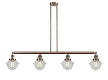 Innovations Lighting 214-AC-G534 - Oxford - 4 Light - 52 inch - Antique Copper - Stem Hung - Island Light