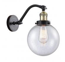 Innovations Lighting 515-1W-BAB-G204-8 - Beacon - 1 Light - 8 inch - Black Antique Brass - Adjustable Sconce