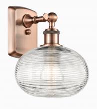 Innovations Lighting 516-1W-AC-G555-8CL - Ithaca - 1 Light - 8 inch - Antique Copper - Sconce