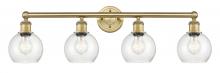 Innovations Lighting 616-4W-BB-G124-6 - Athens - 4 Light - 33 inch - Brushed Brass - Bath Vanity Light
