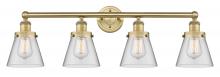 Innovations Lighting 616-4W-BB-G62 - Cone - 4 Light - 33 inch - Brushed Brass - Bath Vanity Light