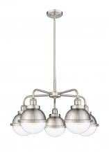Innovations Lighting 916-5CR-SN-HFS-62-SN - Ballston Urban - 5 Light - 26 inch - Satin Nickel - Chandelier