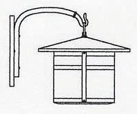 Arroyo Craftsman BB-14GW-N - 14" berkeley wall mount