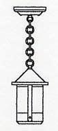 Arroyo Craftsman BH-6GW-N - 6" berkeley pendant