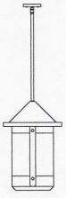Arroyo Craftsman BSH-14TLCR-RC - 14" berkeley tall-long body stem hung pendant