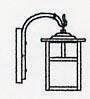 Arroyo Craftsman MB-5ERM-BZ - 5" mission wall mount without overlay (empty)