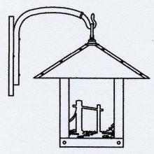 Arroyo Craftsman TRB-16HSOF-RC - 16" timber ridge wall bracket with horse filigree