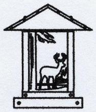 Arroyo Craftsman TRC-9DRTN-P - 9" timber ridge column mount with deer filigree