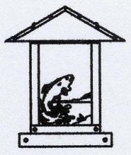 Arroyo Craftsman TRC-9TRM-P - 9" timber ridge column mount with trout filigree