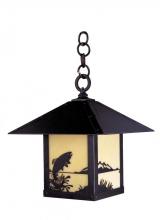 Arroyo Craftsman TRH-12TRRM-VP - 12" timber ridge pendant with trout filigree