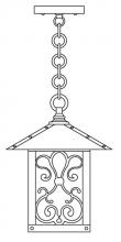 Arroyo Craftsman TRH-9ASOF-P - 9" timber ridge pendant with ashbury  filigree