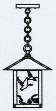 Arroyo Craftsman TRH-9GSWO-VP - 9" timber ridge pendant with goose filigree